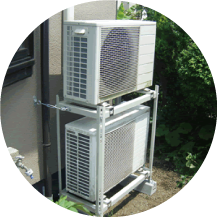 二台置き室外機